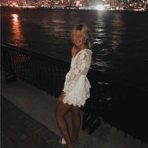 White Lace Romper